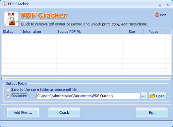 pdfcracker怎么使用1