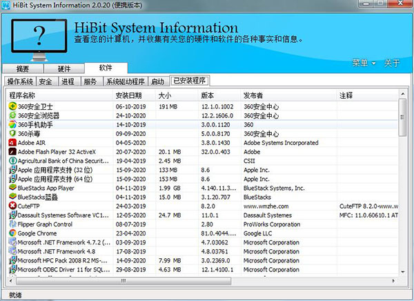 HiBit System Information(系统信息检测工具)软件介绍