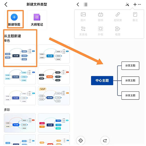 迅捷思维导图App如何制作思维导图2