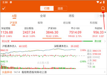 东方财富Choice数据App怎么查找股票指数2