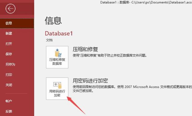 Access 2019如何进行加密？3