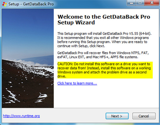 GetDataBack Pro安装教程1
