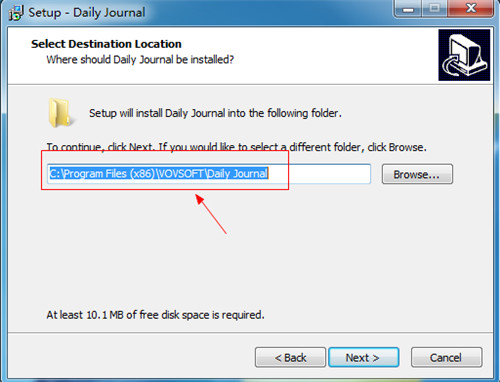VovSoft Daily Journal安装教程2