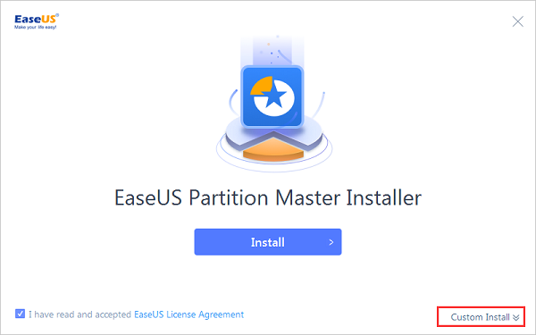 EASEUS Partition Master安装步骤1