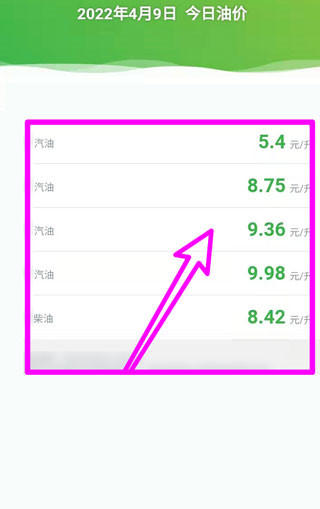 中国石油app查看油价2