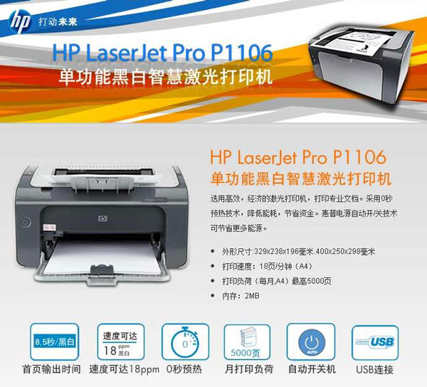 HP laserjet p1106打印机驱动下载 第1张图片