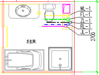 浩辰cad给排水如何连接洁具2