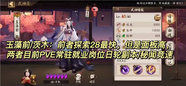 网易阴阳师云游戏式神培养优先级推荐7